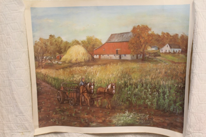 lot 279 image: Farm Scene Print