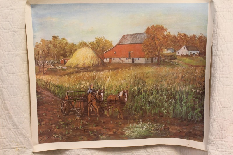 lot 278 image: Farm Scene Print