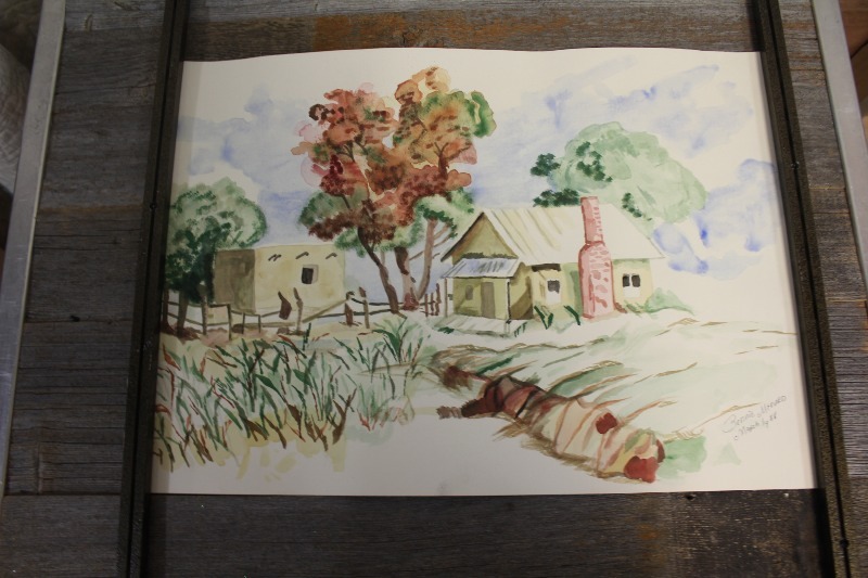 lot 286 image: Signed Watercolor Painting