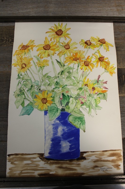 lot 282 image: Signed Watercolor Painting