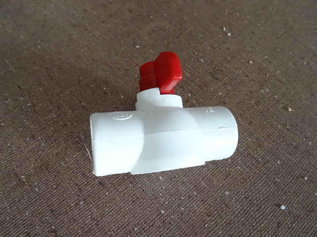 12 threaded PVC ball valve