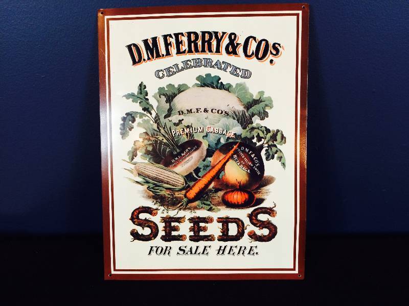 lot 46 image: Collectible Advertising Sign D. M. Ferry Seeds
