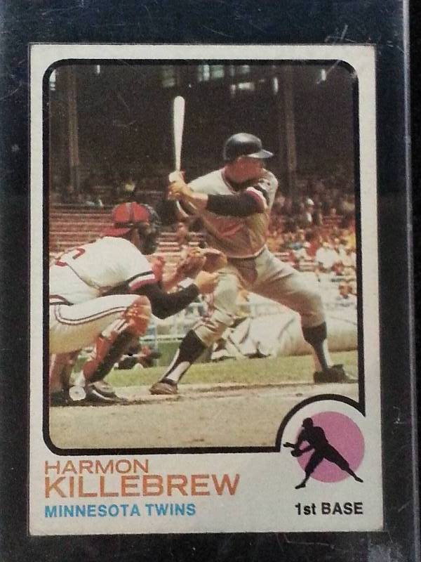 lot 62 image: 1973 Topps Harmon Killebrew Baseball Card