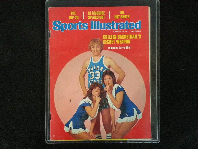 lot 75 image: Nov 28th 1977 Larry Bird College Sports Illustrated