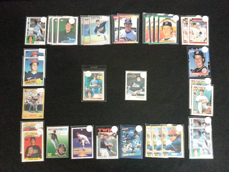 lot 92 image: Frank Viola Rookies  Frank Viola Baseball Cards
