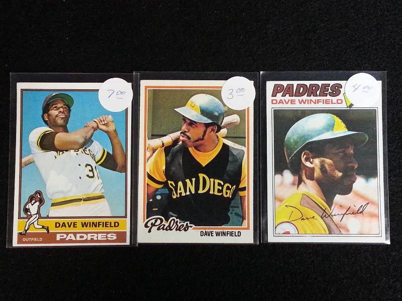lot 97 image: Vintage Topps Dave Winfield Baseball Cards