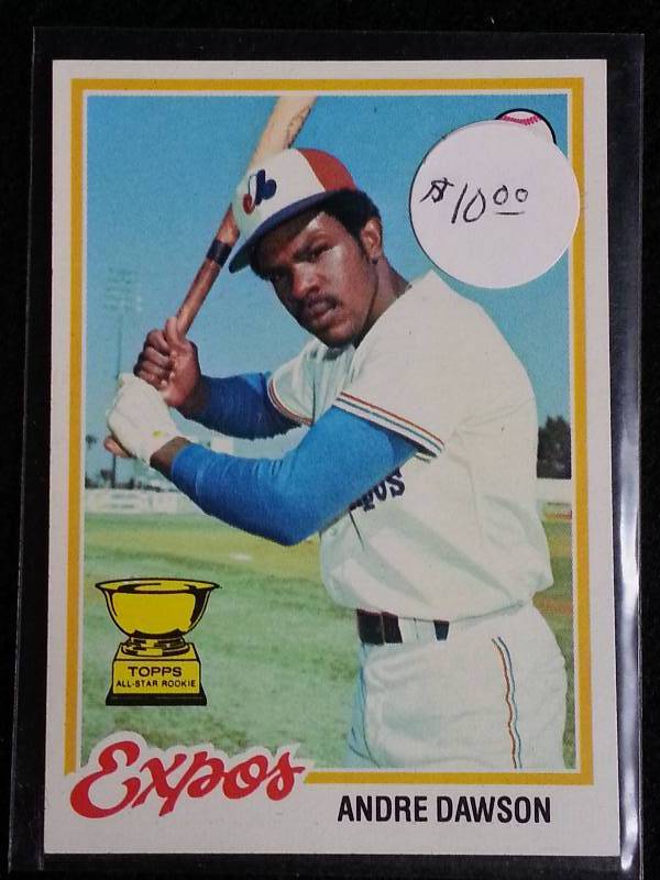 lot 99 image: 1978 Topps Andre Dawson Rookie Card