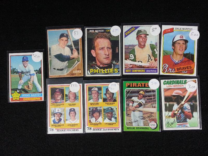 lot 113 image: Jack Morris Rookie, Lou Whitake Rookie, Stargell, Berra  More