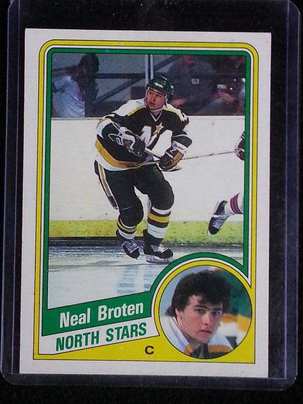 lot 120 image: 1984-1985 Topps Neil Broten Hockey Card