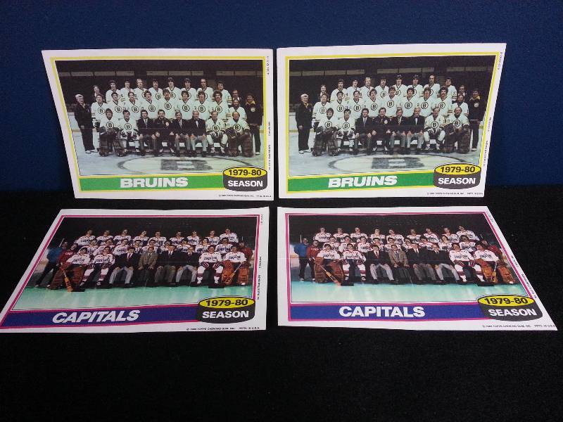 lot 128 image: 1980 Topps Team Pin-ups Hockey - Buins Capitals