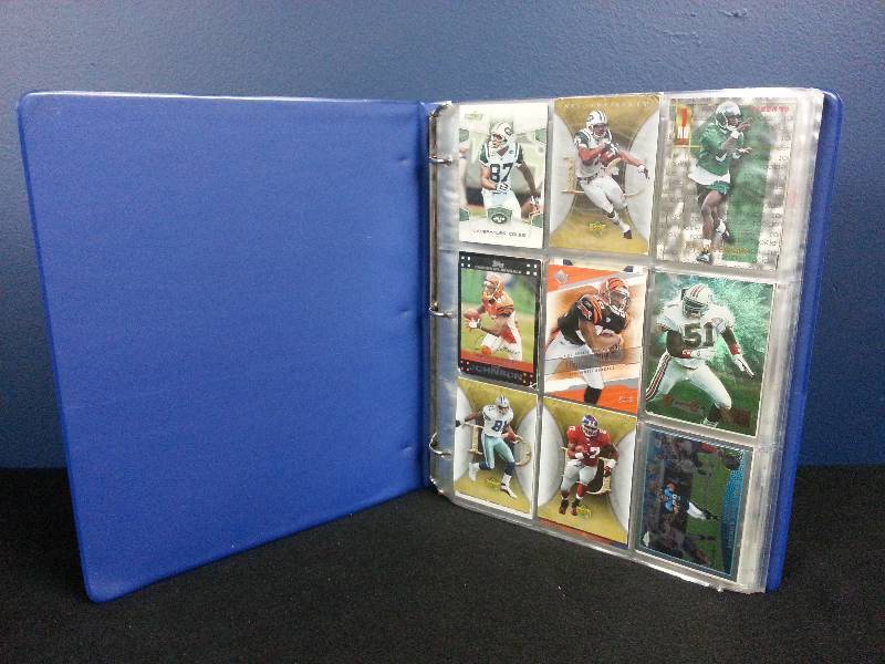 lot 132 image: Binder FULL of Football Cards  Michael Jordan Basketball