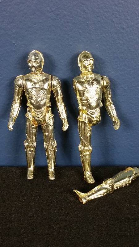 lot 141 image: Lot of (2) 1977 C3PO
