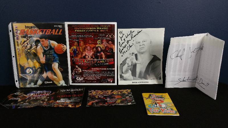 lot 161 image: Misc Autographed Memorabilia - The Claw, etc.