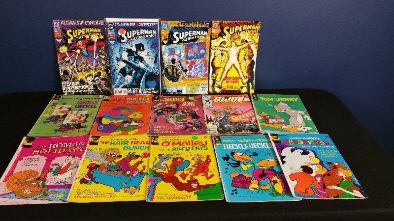 lot 172 image: Vintage Comic Books - Superman and more