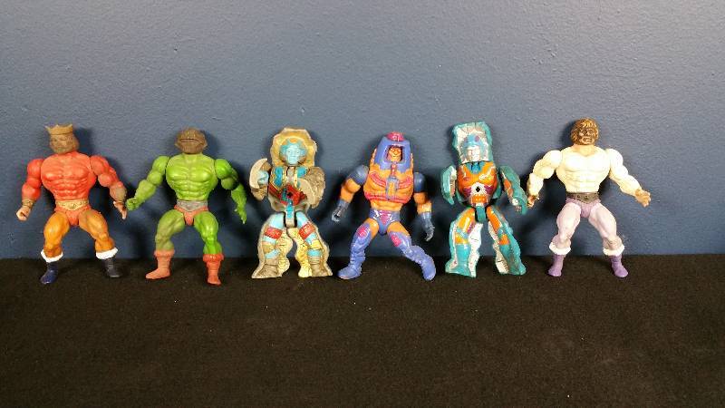 lot 203 image: Lot of (6) Vintage He-Man Action Figures - Prince Adam & More