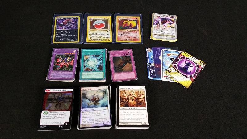 lot 222 image: Group of Magic The Gathering, Yu-Gi-Oh, Star Wars, and Pokemon Cards