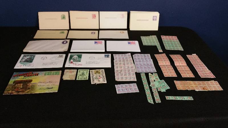 lot 224 image: Vintage Post Cards and Stamps