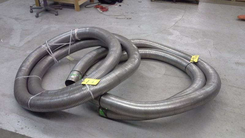 (2) PIPE EXHAUST (5 SSTEEL FLEX) 25 RO 18S5B