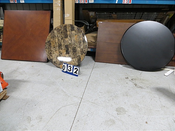 lot 32 image: Lot of 4 Table tops