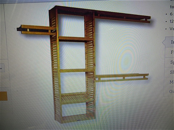 lot 75 image: Closet Organizer