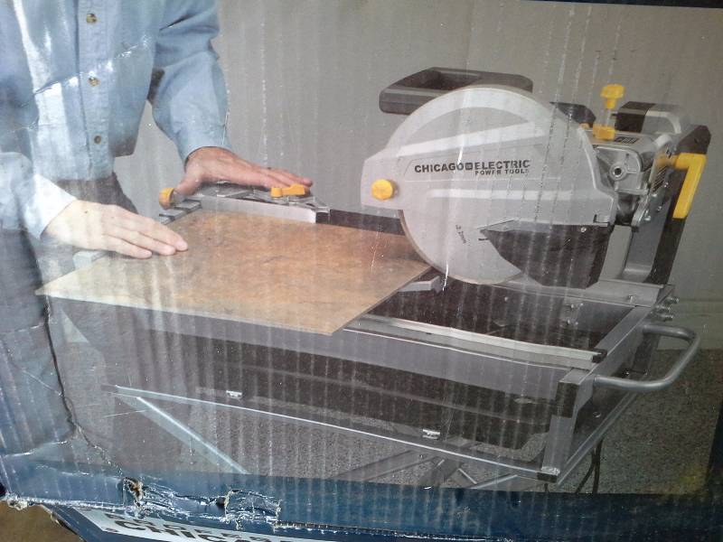 lot 56 image: 10 in. 2.5 HP TileBrick Saw