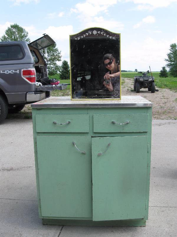 Green Cupboard & Medicine Cabinet