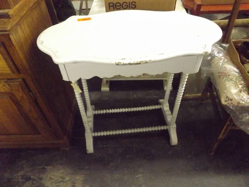 White side table