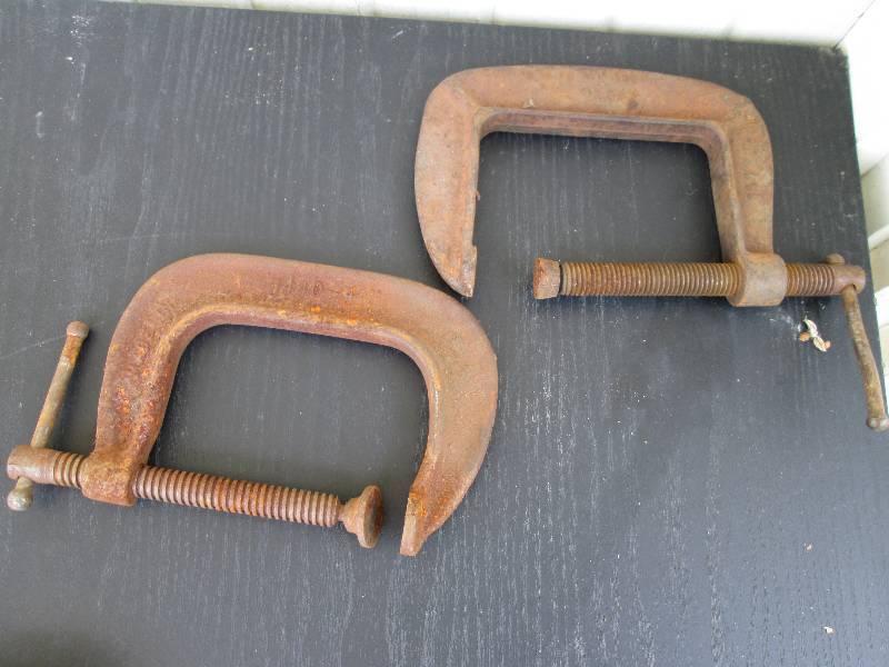 Pair of heavy duty C Clamps made in...