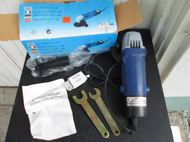 New angle grinder, never out of the...