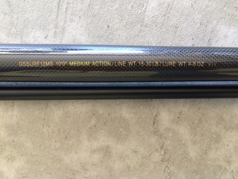 Guide Series 2 piece Classic Surf 10 Fishing Pole  Like New
