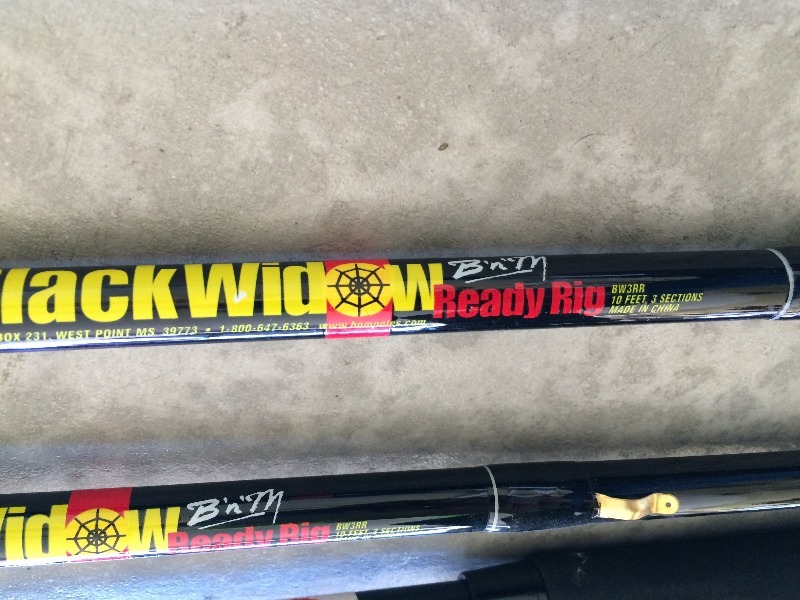 Pan Fish - 10 fishing rods. Expandable with 3 sections. Extremely sensitive and fun to use  Lot of 3
