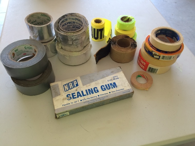 Assorted Duct Tape, Masking Tape, Marking Tape, Metal Tape, Sealing gum & wrap