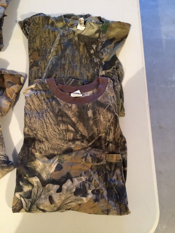 Camo Hunting Pants and shirts  Pants 36 x 34  Shirts XL  Lot of 4