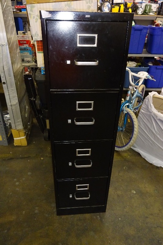 4 drawer tin filing cabinet