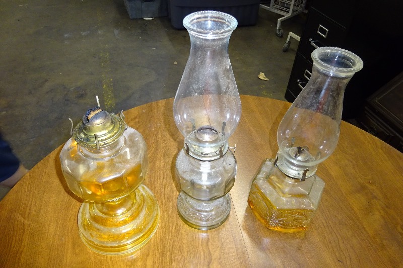 3 Oil Lamps