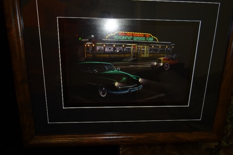Mickey dining car Picture in frame