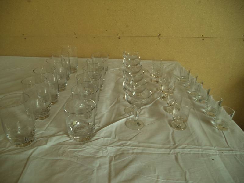 Hand Etched Lead Crystal glassware