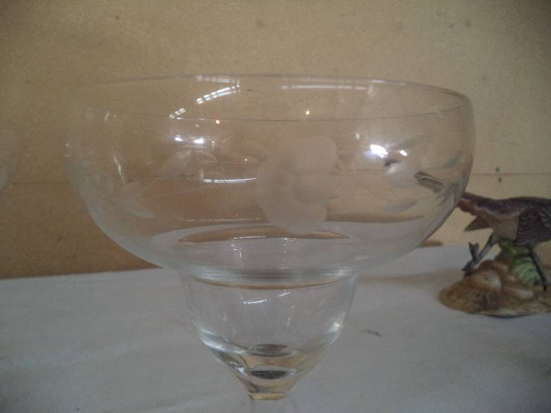 Crystal margarita glasses