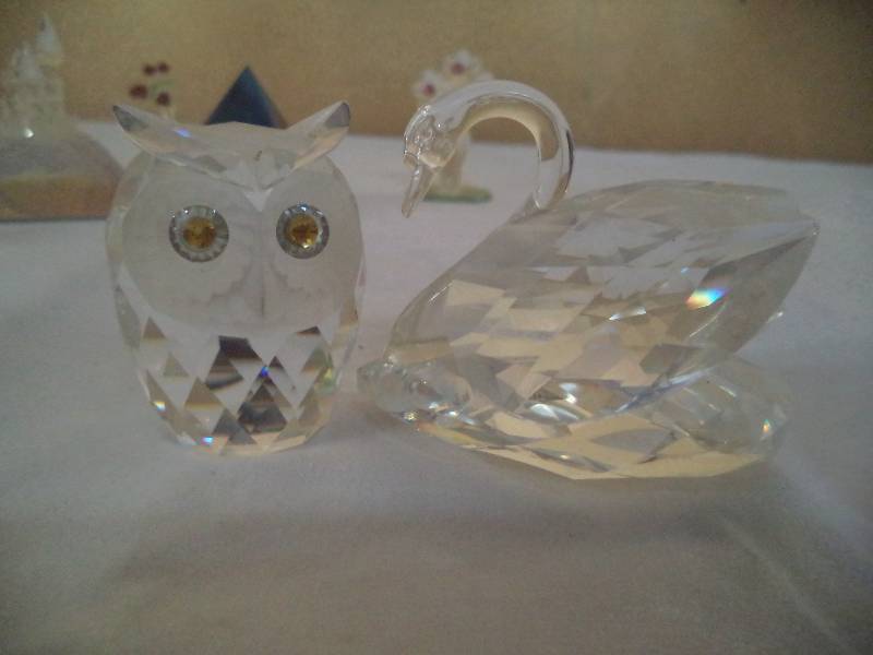 7 Crystal Swarovski figurines