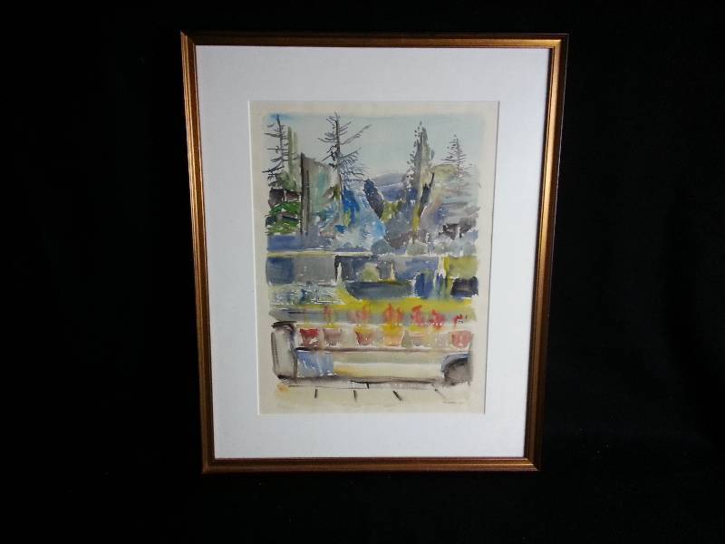 lot 8 image: Elizabeth Manfredi Original Watercolor