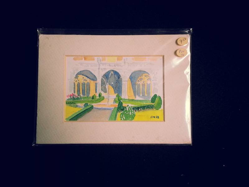lot 25 image: Elizabeth Manfredi Original Watercolor