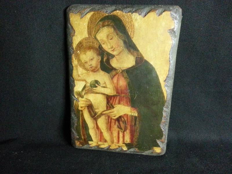 lot 35 image: Religious Art on Wood - Gold Halo