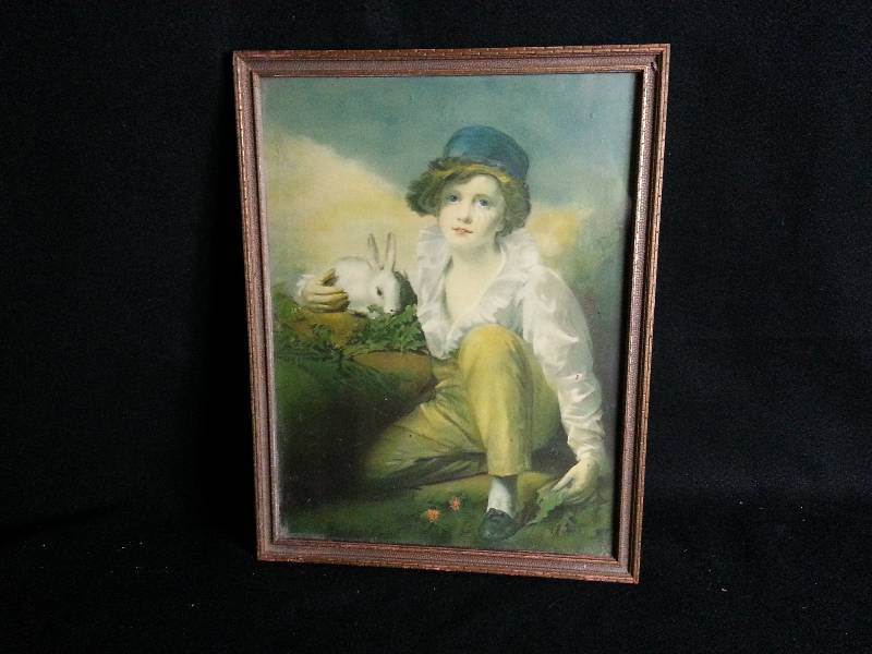 lot 41 image: Vintage Framed Lithograph