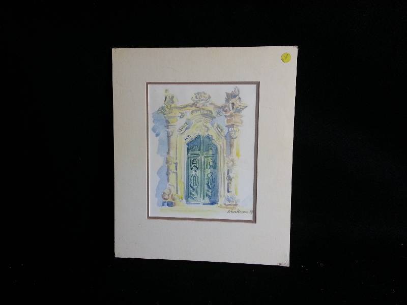 lot 49 image: Lewis Schnellmann Original Watercolor