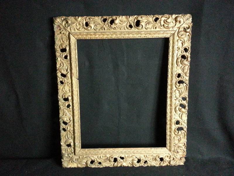lot 57 image: Antique Gold Gilded Wooden Frame