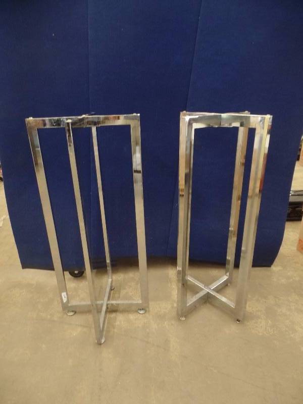 Chrome Folding Display Tables