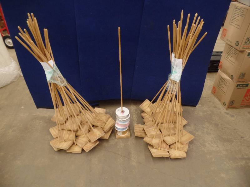Wooden Ribbon Stands