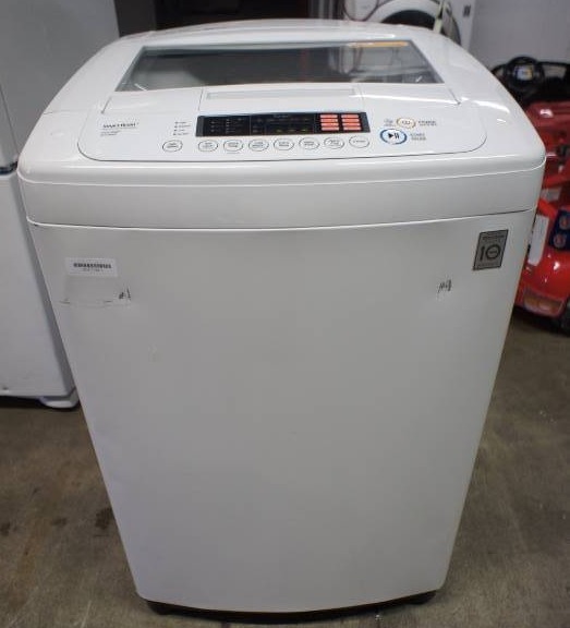 lot 8 image: LG Washer - Model # (WT1001CW)