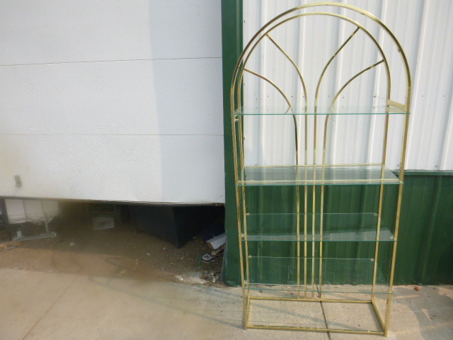 lot 9 image: Brass Shelf