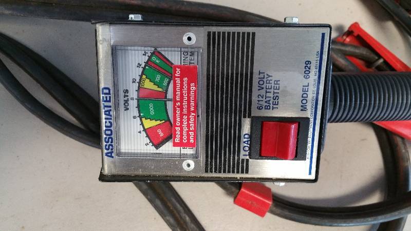 lot 13 image: Group Including Battery Chargers, Battery Tester, Jumper Cables, Etc.